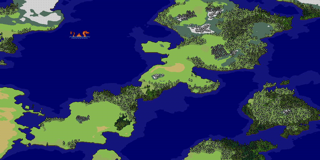 2D Pixel Art Fantasy Map